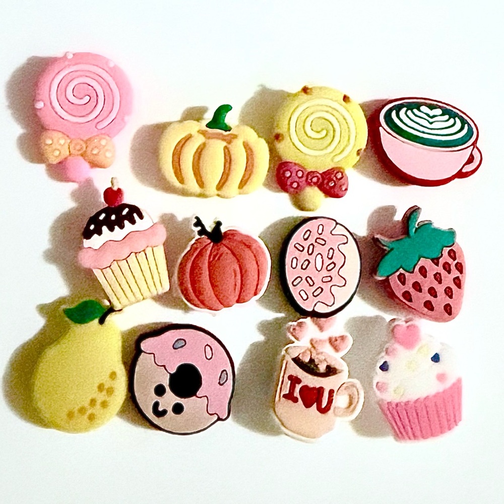 12 Foodie Croc Charms Jibbit Shoe Charm Disney Croc Charms